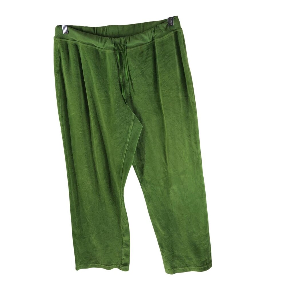 SB Active Womens Y2K Velour Lime Green Drawstring Pants Size L